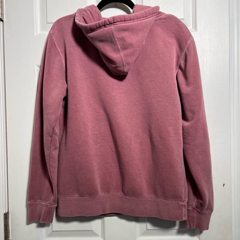 Pullover Hoodie Sweatshirt - Dusty Rose with Graphic - Picture 4 of 5